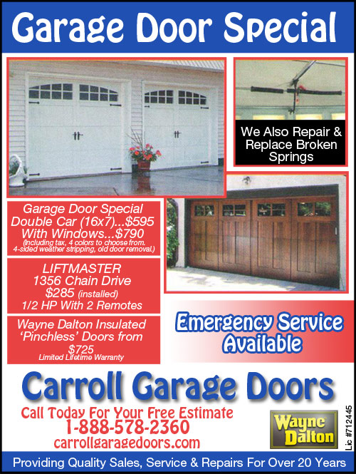 Garage Doors Burbank Ca Carroll, Garage Door Spring Repair Burbank